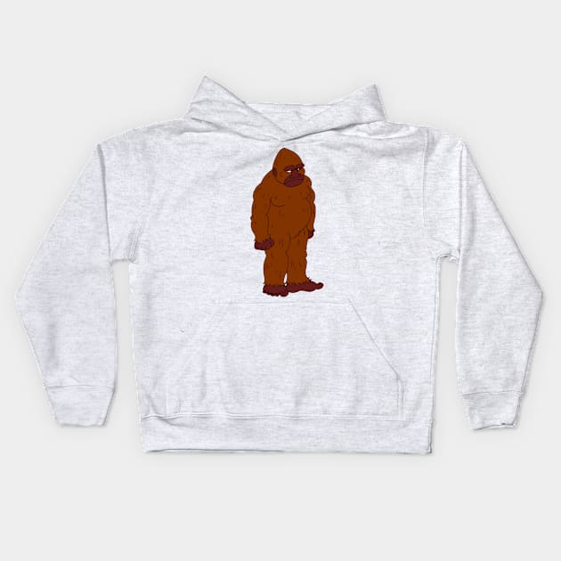 Mr. Squatch Kids Hoodie by FieryWolf